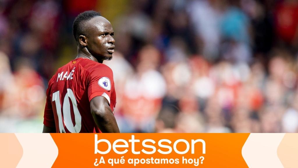 Mané, en un partido del Liverpool