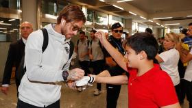 Ramos en la llegada a Palma