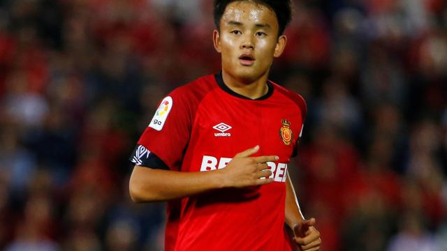 Takefusa Kubo, con el Mallorca