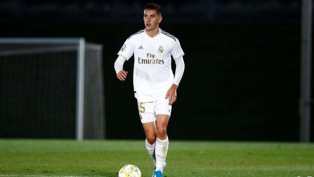 Javi Hernández, en un partido del Castilla