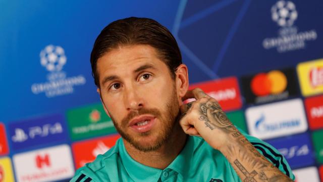 Sergio Ramos en rueda de prensa