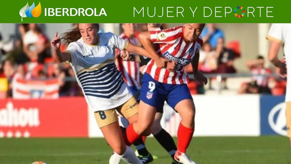 Charlyn Corral en el Atlético de Madrid-Madrid CFF