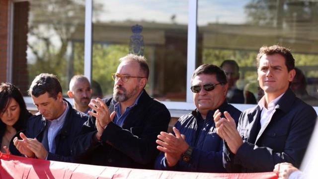 Rivera y Girauta, durante un homenaje a la Policía en Toledo.