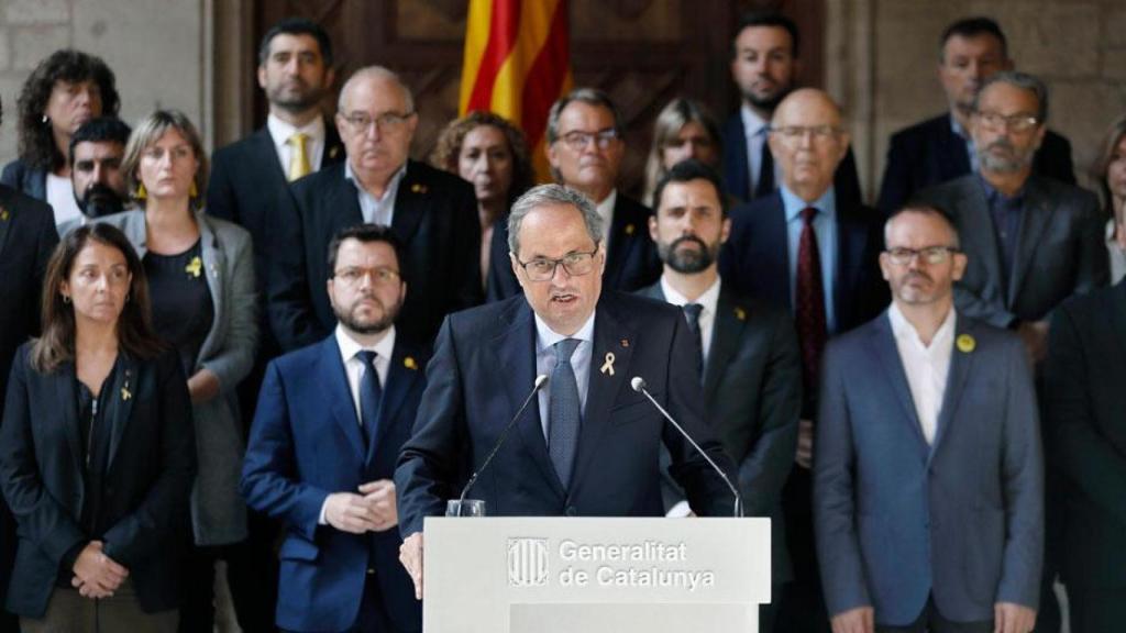 Quim Torra junto a su Govern