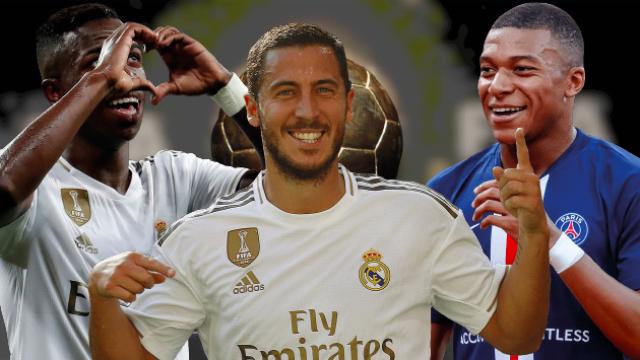 Vinicius, Hazard y Mbappé