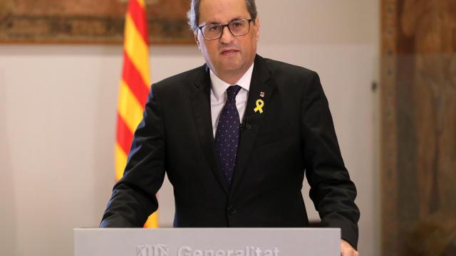 El presidente de la Generalitat, Quim Torra