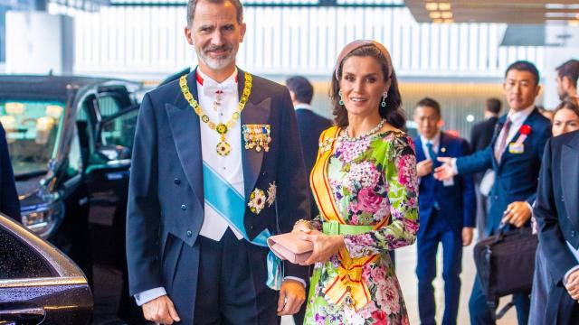 Felipe VI y Letizia, en la proclamación de Naruhito como emperador de Japón.