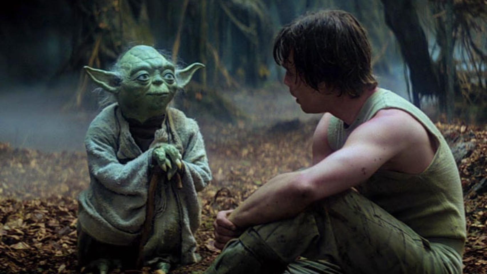 Yoda y Luke Skywalker en 'El imperio contraataca' (Lucasfilm)