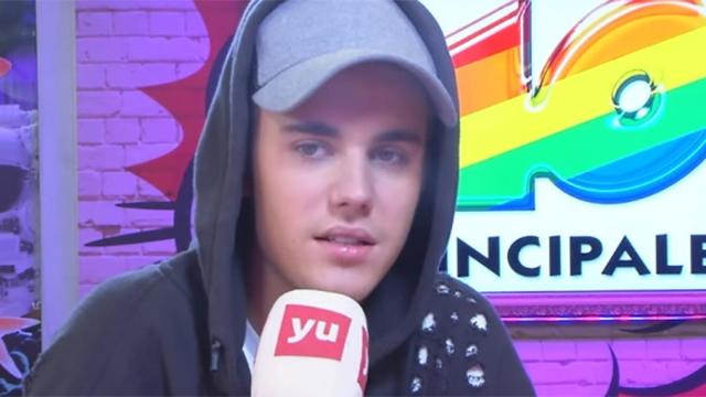 Justin Bieber deja plantado a Dani Mateo en 'Vodafone Yu'