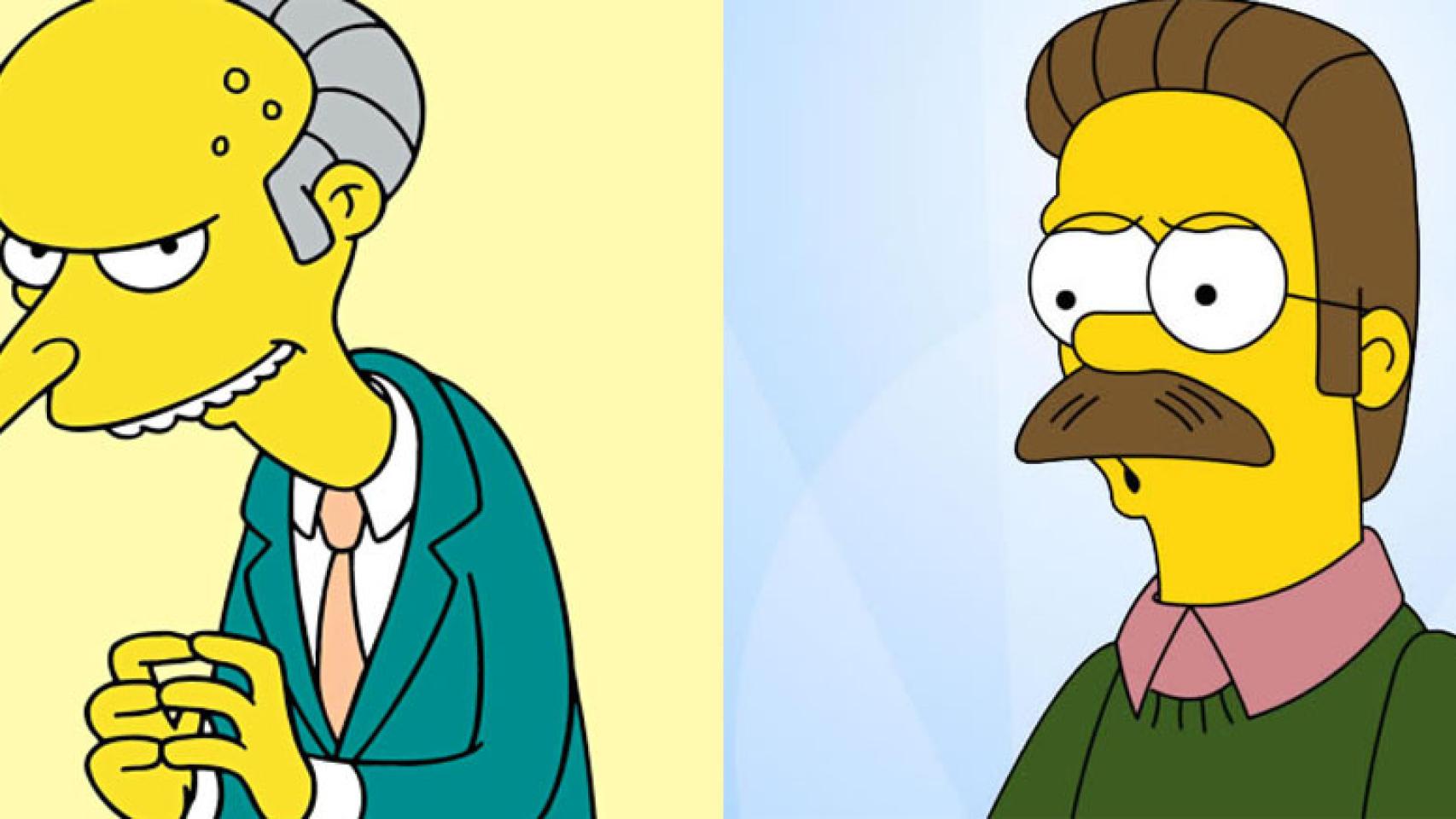 El señor Burns y Flanders, despedidos de 'Los Simpson'