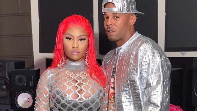 Nicki Minaj junto a su pareja Kenneth Petty en una imagen de redes sociales.