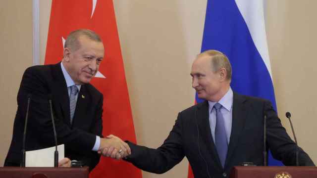 Los presidentes de Turquía, Recep Tayyip Erdogan, y Rusia, Vladimir Putin.
