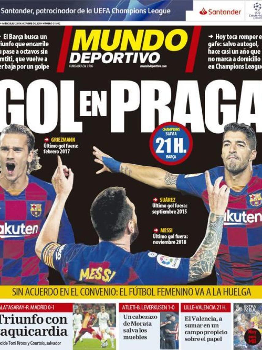 Portada Mundo Deportivo (23/10/2019)