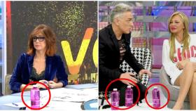 Unas botellas de plástico rosa inundan los programas de Mediaset, ¿qué tienen de especial?
