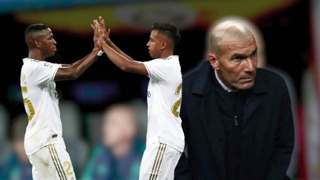 Rodrygo, Vinicius y Zidane