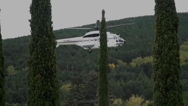 El helicóptero es la primera opción para el traslado a Mingorrubio