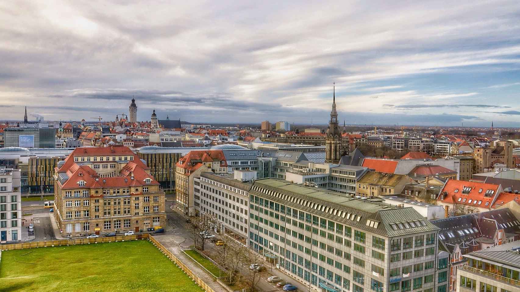 Ciudad de Leipzig en Alemania.