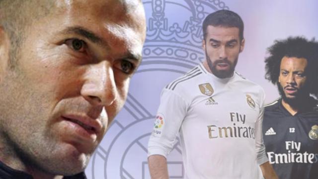 Zidane, Carvajal y Marcelo