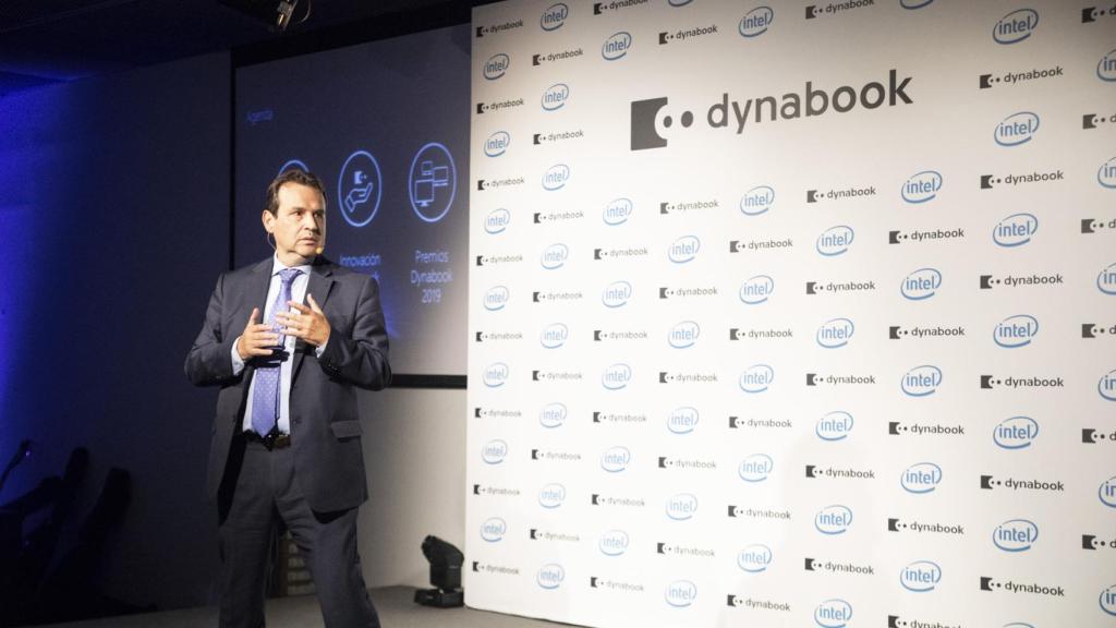 Emilio Dumas, director general de Dynabook en España, durante el evento de presentación de la compañía.
