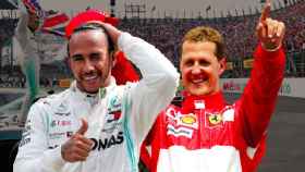 Hamilton y Michael Schumacher