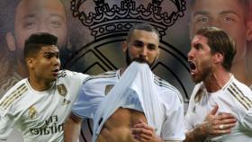 Casemiro, Benzema y Ramos.