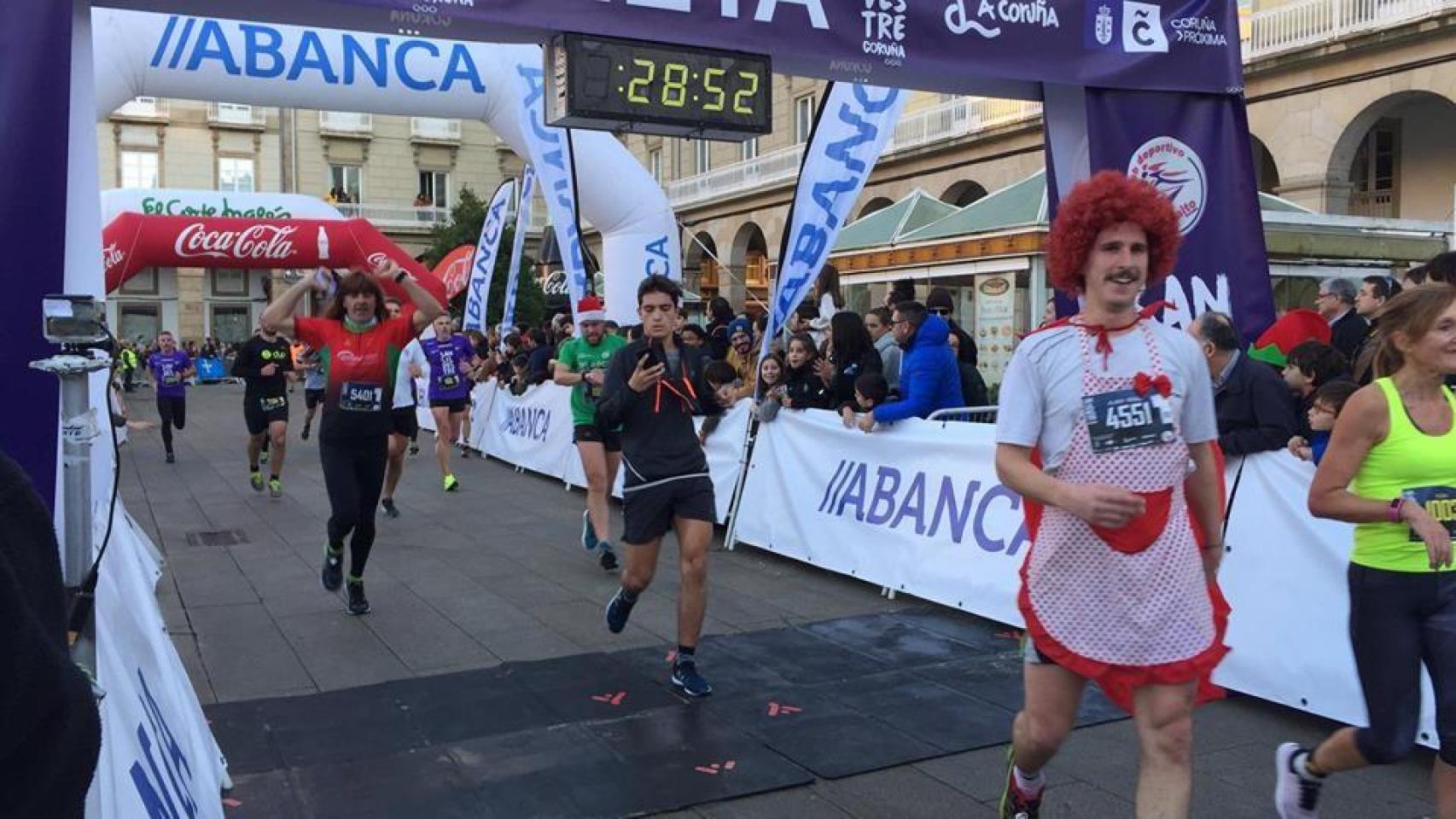 Edición pasada de la San Silvestre de A Coruña