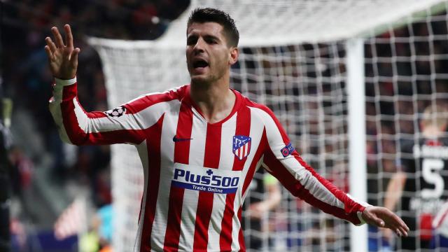 Morata, durante un partido