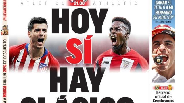 La portada del diario MARCA (26/10/2019)