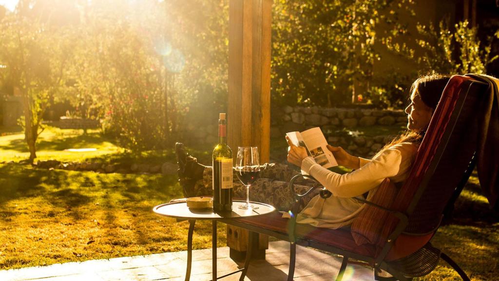 Relax y una copa de vino.