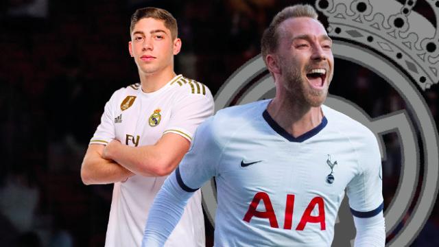 Fede Valverde y Christian Eriksen