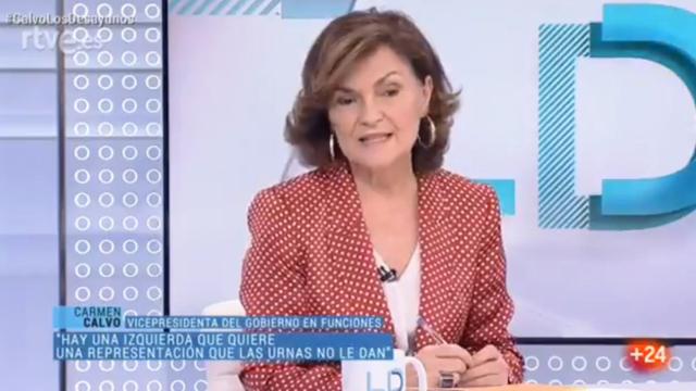 Carmen Calvo en RTVE.