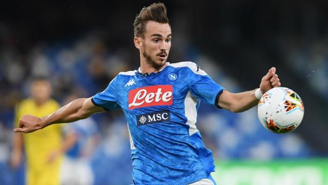 Fabián Ruiz, durante un partido con el Nápoles