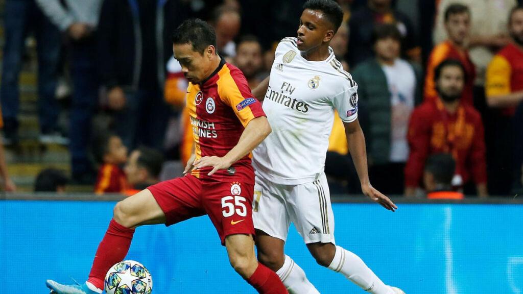 Rodrygo en su estreno como titular en la Champions League