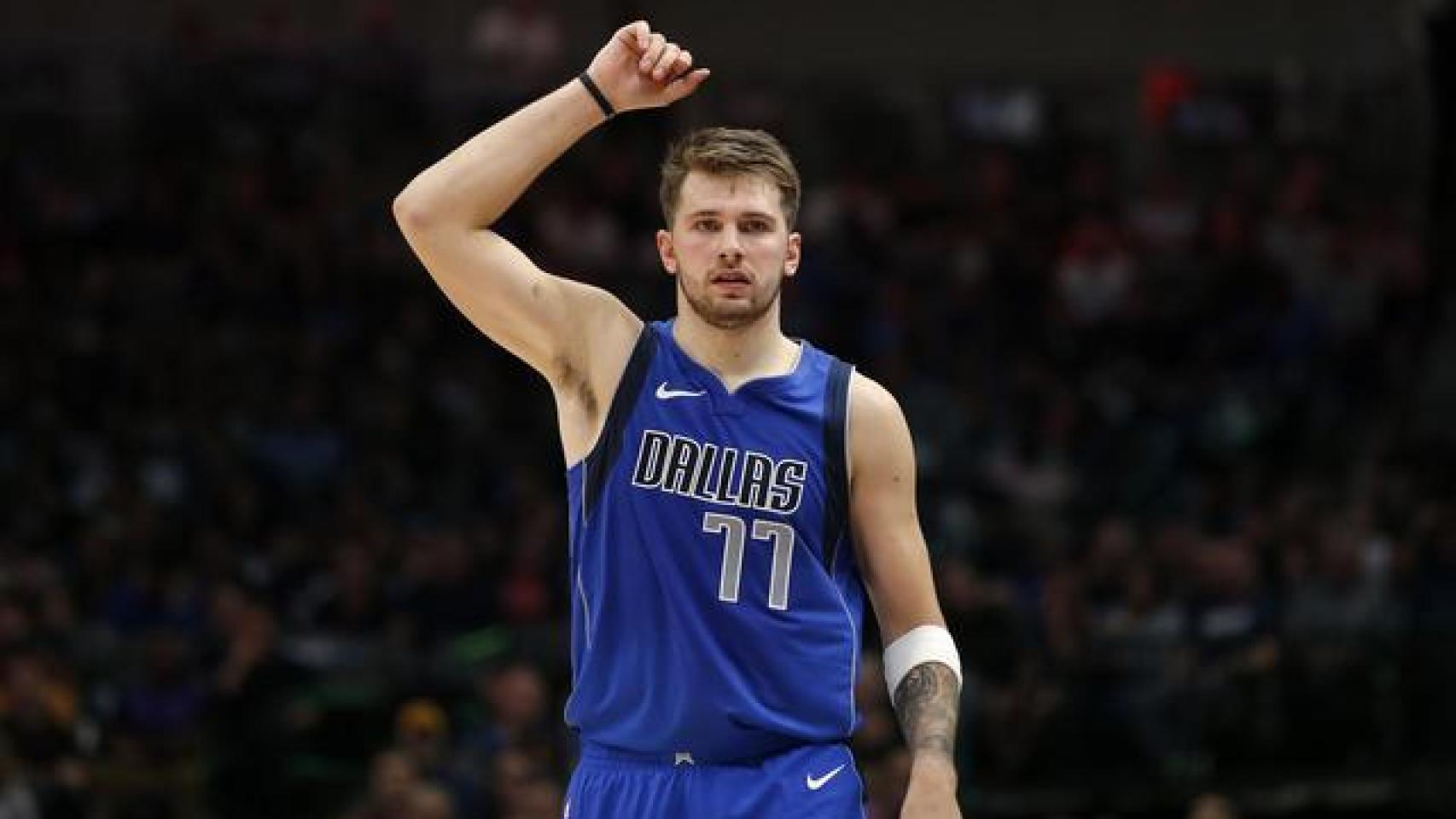 Luka Doncic en el partido ante Portland