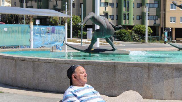 Sol y calor en el primer fin de semana de la fase 1 en A Coruña