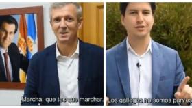 Momentos del vídeo difundido por el PP