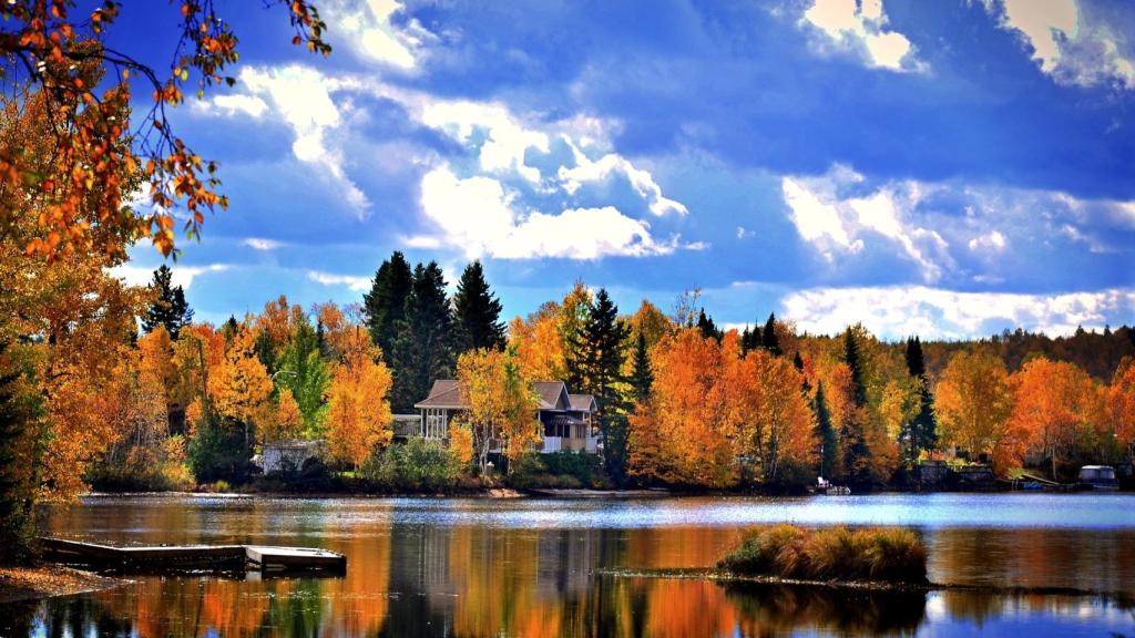 El maravilloso paisaje otoñal canadiense.