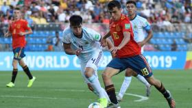 Pedri, con la selección sub17