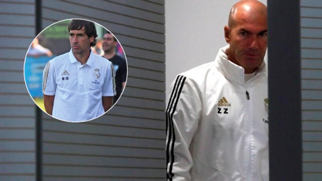 Zinedine Zidane y Raúl González