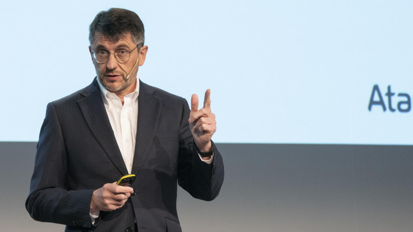 ignacio Aizpín, director general de Atam, durante el encuentro.