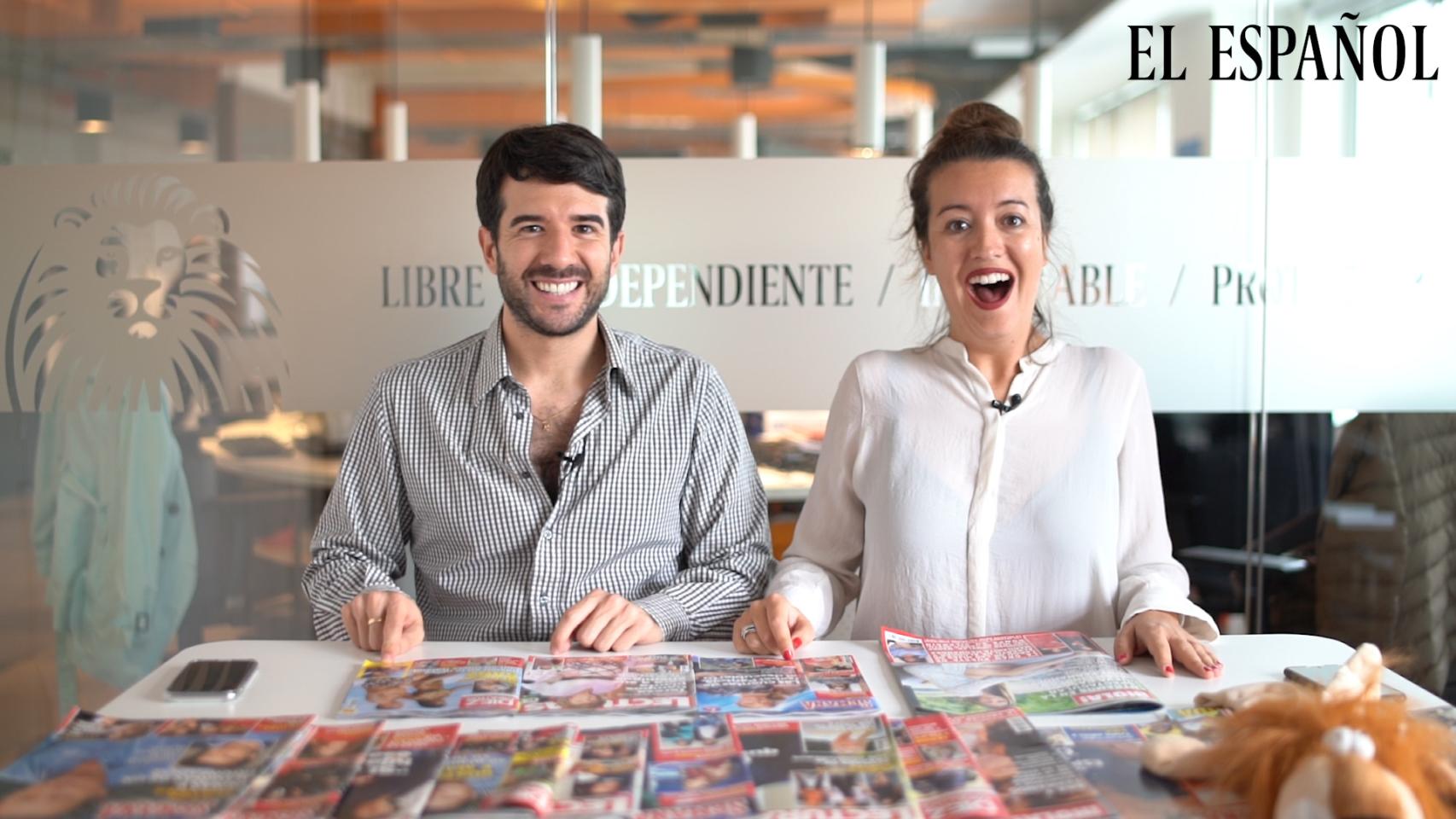 Raúl Rodríguez y Cristina Rodrigo en el kiosco rosa en vídeo.