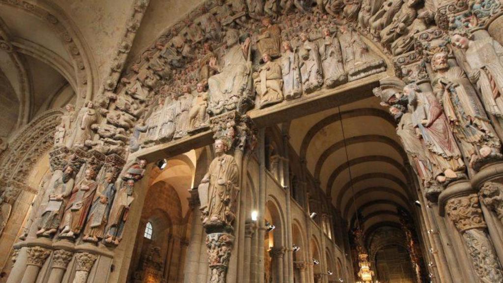 El pórtico de la Gloria, en la catedral de Santiago