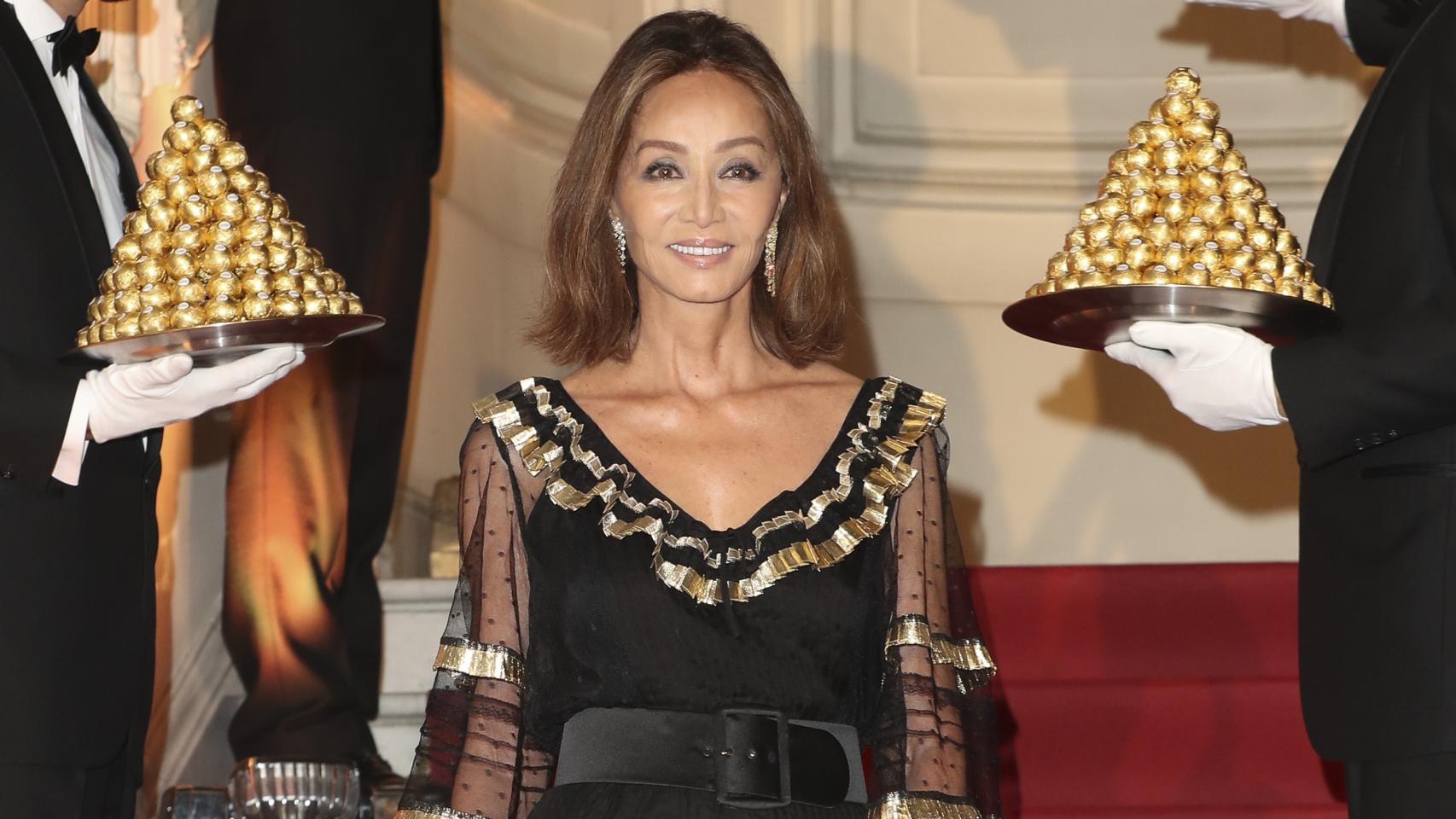 Isabel Preysler ha acudido a la fiesta del 30 aniversario de Ferrero Rocher.