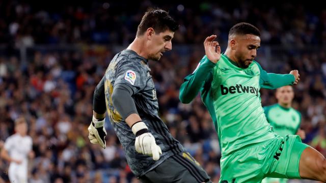 Thibaut Courtois, durante el partido entre el Real Madrid y el Leganés