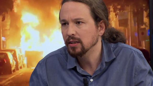 Pablo Iglesias durante su entrevista en 'El Hormiguero'.