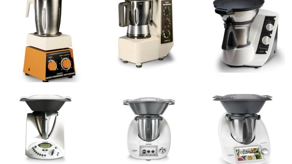 Todos los modelos de Thermomix que la marca ha lanzado en España.