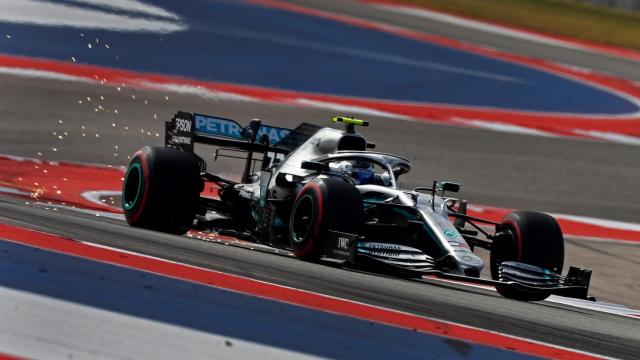 Bottas, durante un momento del GP de EEUU