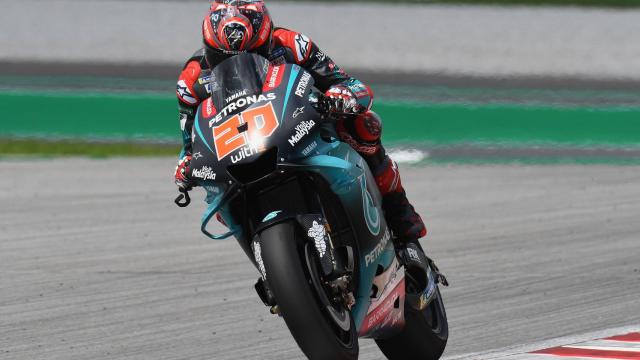 Fabio Quartararo, durante la sesión de clasificación del Gran Premio de Malasia.