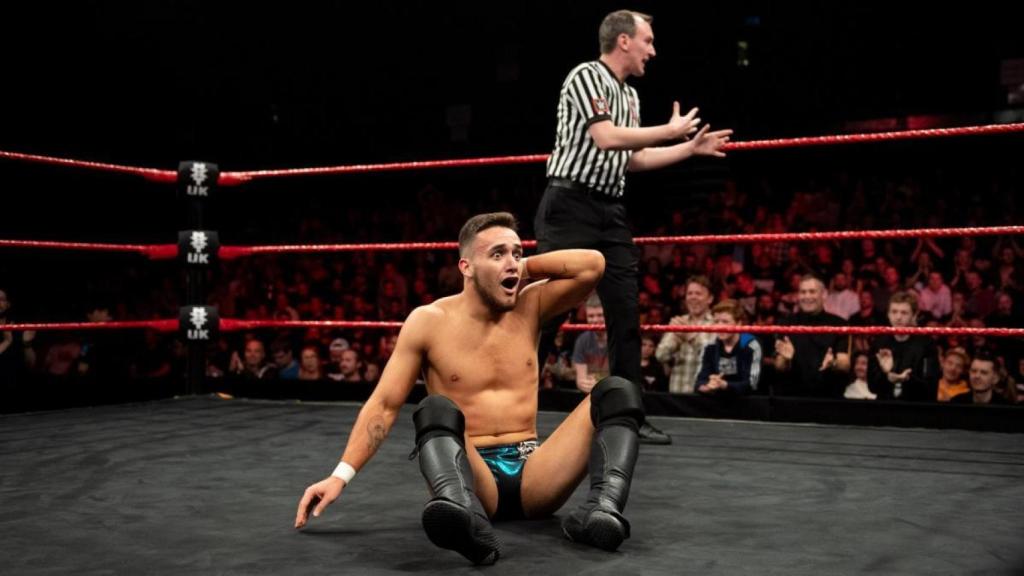 A-Kid, en su primer combate en NXTUK