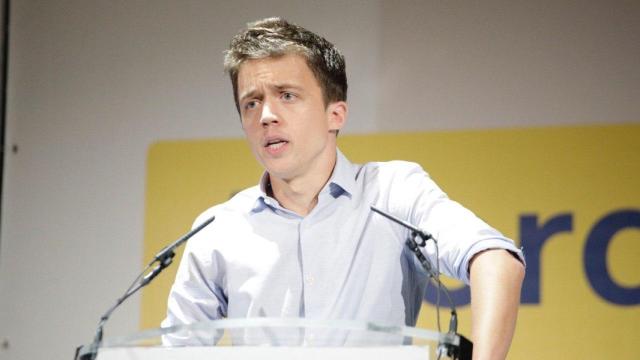 Íñigo Errejón, de mitin en Valencia.